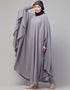 Modest smoking at sleeve Causal Daily Wear Irani kaftan In the Shade of  Grey